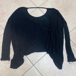 Urban outfitters black open back sweater